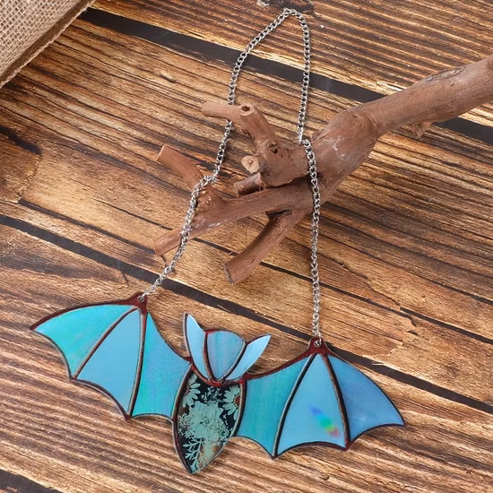 Decorazioni di Halloween Pendenti con pipistrelli in acrilico Decorazioni per esterni Forniture per feste horror di Halloween